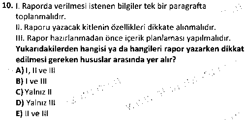 SOH2006 Rapor Yazma İlke ve Teknikleri çıkmış sınav sorusu 2
