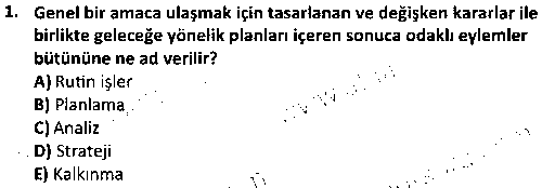 SYP2010 Spor Yönetiminde Liderlik çıkmış sınav sorusu 1