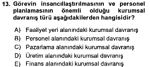ILT213U Kurum Kültürü çıkmış sınav sorusu 3