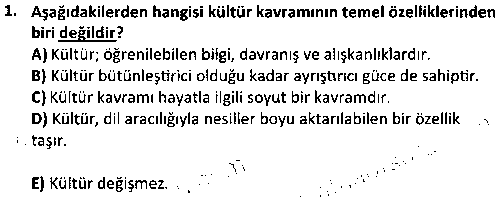 FOT1003 Sosyolojiye Giriş çıkmış sınav sorusu 1