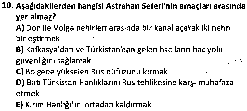 TAR3007 Osmanlı Tarihi 3 çıkmış sınav sorusu 2