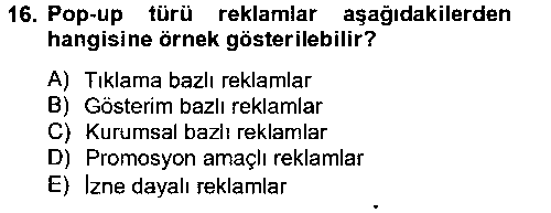 TIC204U Elektronik Ticaret çıkmış sınav sorusu 3
