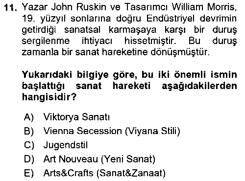 GIT104U Görsel İletişim ve Tasarım Tarihi çıkmış sınav sorusu 3