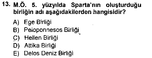 TAR109U Hellen ve Roma Tarihi çıkmış sınav sorusu 3