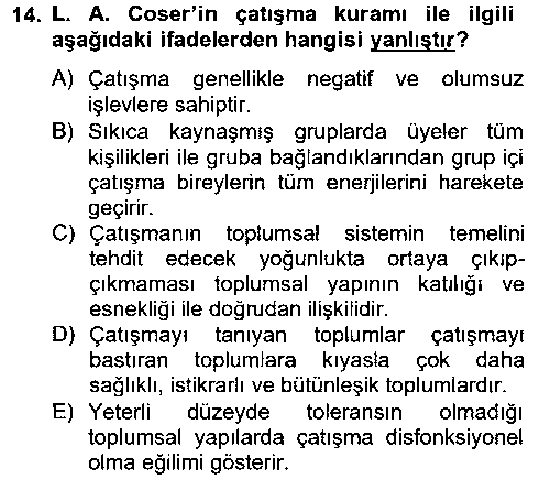 SOS202U Modern Sosyoloji Tarihi çıkmış sınav sorusu 3