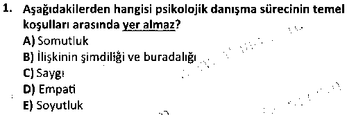 SOH1005 Psikoloji çıkmış sınav sorusu 1