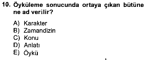 FOT106U Film ve Video Kültürü çıkmış sınav sorusu 2