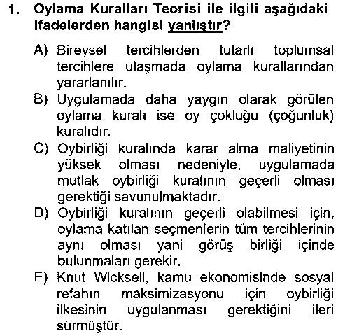IKT314U Kamu Ekonomisi 2 çıkmış sınav sorusu 1