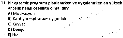 SPB3001 Fiziksel Uygunluk çıkmış sınav sorusu 3