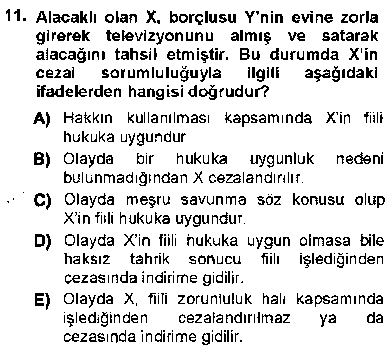 HUK215U Ceza Hukukuna Giriş çıkmış sınav sorusu 3