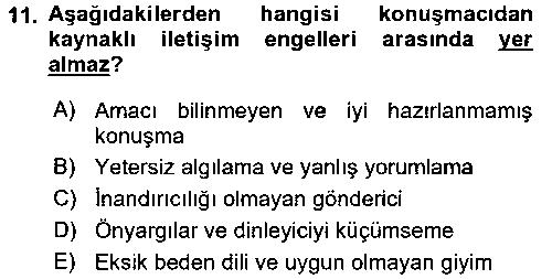 EBR104U Engelli Bakımı ve Rehabilitasyonunu Planlama çıkmış sınav sorusu 3