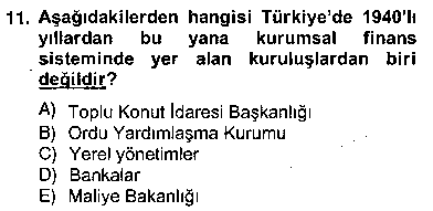 EMY204U Emlak Finans ve Emlak Değerleme çıkmış sınav sorusu 2