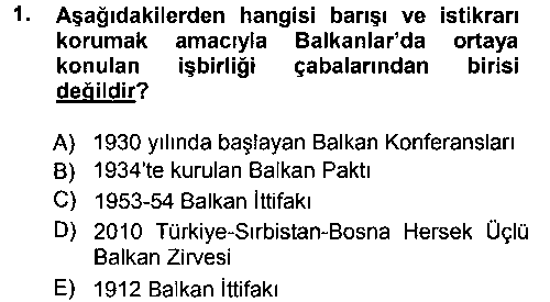 SIY301U Balkanlarda Siyaset çıkmış sınav sorusu 1