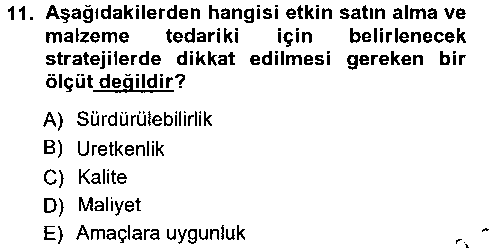LOJ201U Uluslararası Lojistik çıkmış sınav sorusu 1