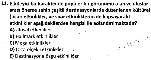 Rekreasyonda Program Geliştirme ve Planlama çıkmış sınav sorusu 3