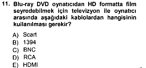 FOT205U Kamera Tekniğine Giriş çıkmış sınav sorusu 3