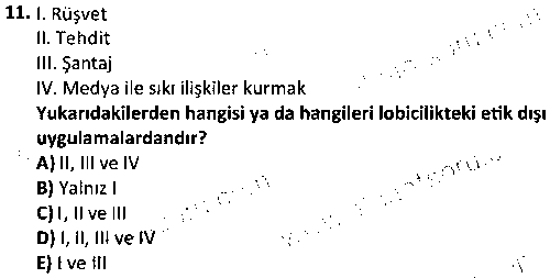 HIT1001 Halkla İlişkiler çıkmış sınav sorusu 3