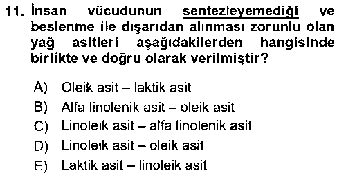 EBR112U Temel Beslenme İlkeleri çıkmış sınav sorusu 2