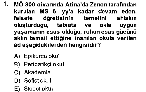 TAR324U Eğitim Tarihi çıkmış sınav sorusu 1