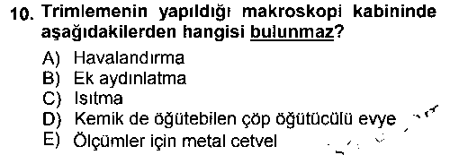 LBV207U Temel Veteriner Patoloji çıkmış sınav sorusu 2