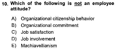 SOS210U Organizational Behavior çıkmış sınav sorusu 2