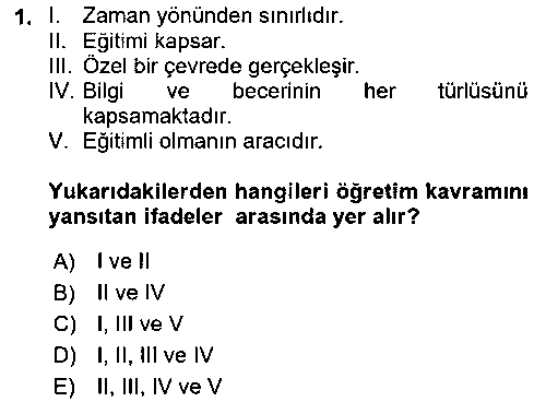 SYT107U Spor Eğitimi çıkmış sınav sorusu 1