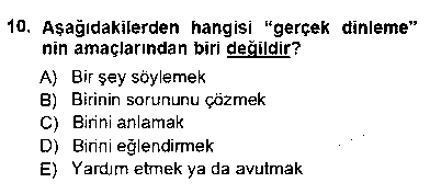 CMH203U Çağrı Merkezinde Hizmet çıkmış sınav sorusu 2