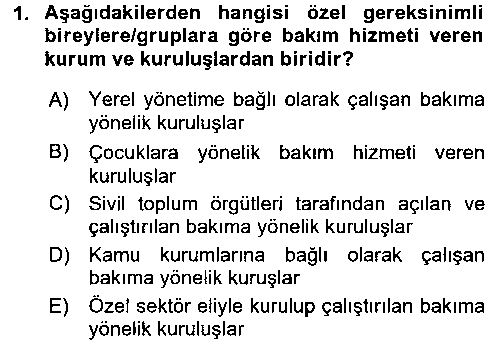 SAK305U SAK305U Bakım Elemanı Yetiştirme Ve Geliştirme 1 çıkmış sınav sorusu 1