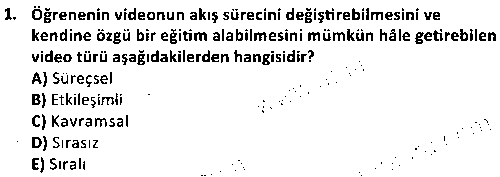 ÇGL3009 Teknoloji ve Çocuk çıkmış sınav sorusu 1