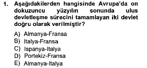 ULI201U Uluslararası Politika 1 çıkmış sınav sorusu 1