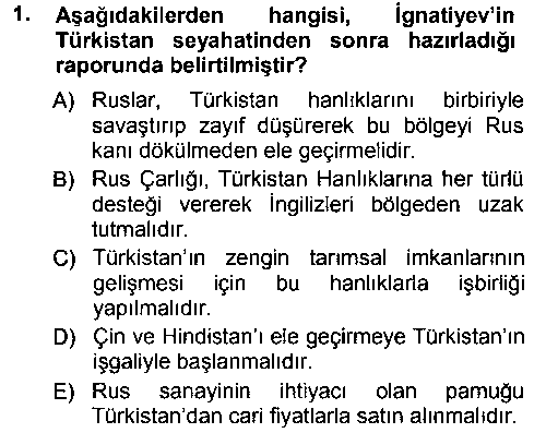 SIY303U Orta Asya ve Kafkaslarda Siyaset çıkmış sınav sorusu 1