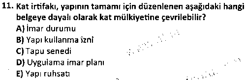 EY2004 Gayrimenkul Mevzuatı çıkmış sınav sorusu 3