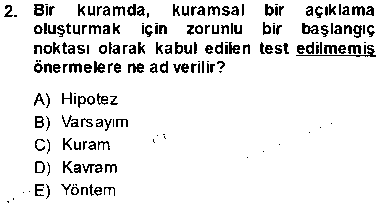 SOS111U Sosyoloji 1 çıkmış sınav sorusu 2