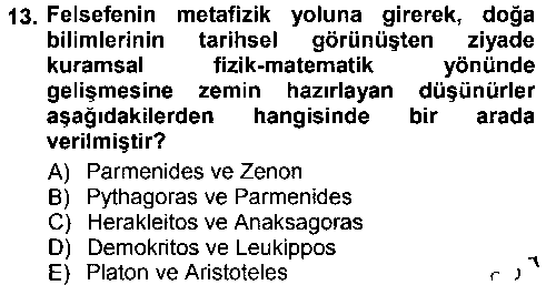 FEL401U Tarih Felsefesi 1 çıkmış sınav sorusu 3