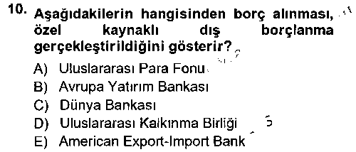 MLY401U Devlet Borçları çıkmış sınav sorusu 1