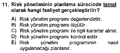 SYT204U Sporda Risk Yönetimi çıkmış sınav sorusu 3