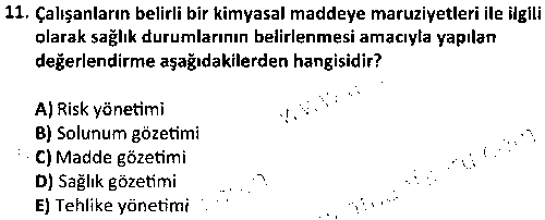 SKİB2002 Hasta ve Çalışan Güvenliği çıkmış sınav sorusu 3