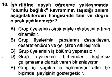 SAN302U Görsel Sanatlar Eğitimi çıkmış sınav sorusu 2