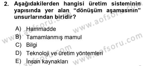 Büro Teknolojileri Dersi 2015 - 2016 Yılı (Vize) Ara Sınav Soruları 2. Soru