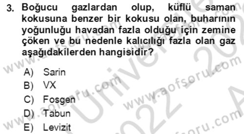 Kbrn Savunma Ve Güvenlik Dersi 2022 - 2023 Yılı (Vize) Ara Sınav Soruları 3. Soru