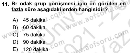 Uluslararası İlişkilerde Araştırma Yöntemleri Dersi 2021 - 2022 Yılı Yaz Okulu Sınav Soruları 11. Soru