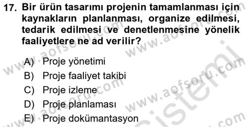 Büro Teknolojileri Dersi 2021 - 2022 Yılı (Vize) Ara Sınav Soruları 17. Soru