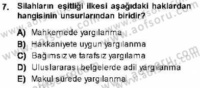 Adalet Meslek Etiği Dersi 2013 - 2014 Yılı (Final) Dönem Sonu Sınav Soruları 7. Soru