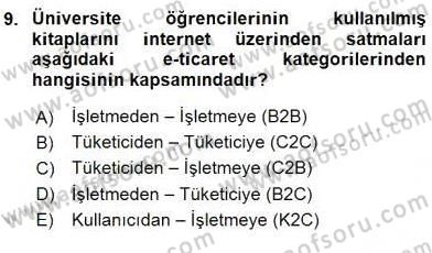 Büro Teknolojileri Dersi 2016 - 2017 Yılı Tek Ders Sınav Soruları 9. Soru