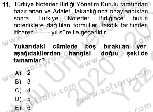 Hukuk Dili Ve Adli Yazışmalar Dersi 2020 - 2021 Yılı Yaz Okulu Sınav Soruları 11. Soru