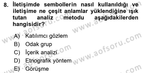 Uluslararası İlişkilerde Araştırma Yöntemleri Dersi 2017 - 2018 Yılı (Final) Dönem Sonu Sınav Soruları 8. Soru