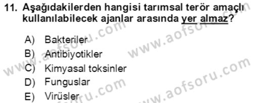 Kbrn Savunma Ve Güvenlik Dersi 2023 - 2024 Yılı Yaz Okulu Sınav Soruları 11. Soru