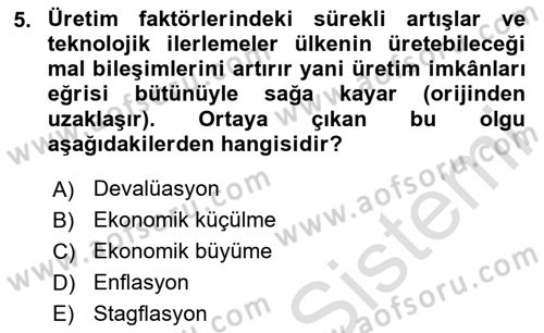 Afet Ekonomisi Ve Sigortacılığı Dersi 2023 - 2024 Yılı (Vize) Ara Sınav Soruları 5. Soru