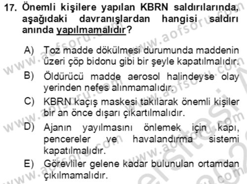 Kbrn Savunma Ve Güvenlik Dersi 2022 - 2023 Yılı (Vize) Ara Sınav Soruları 17. Soru