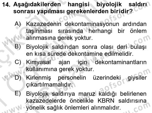 Kbrn Savunma Ve Güvenlik Dersi 2020 - 2021 Yılı Yaz Okulu Sınav Soruları 14. Soru
